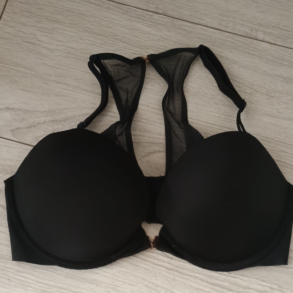 Victoria's Secret Black Mesh Detail Bra